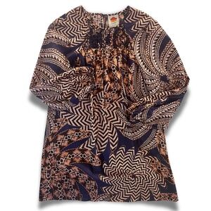 Farm Rio Yawanawa Vanahu Organic Cotton Mini Dress XS EUC #resortstyle